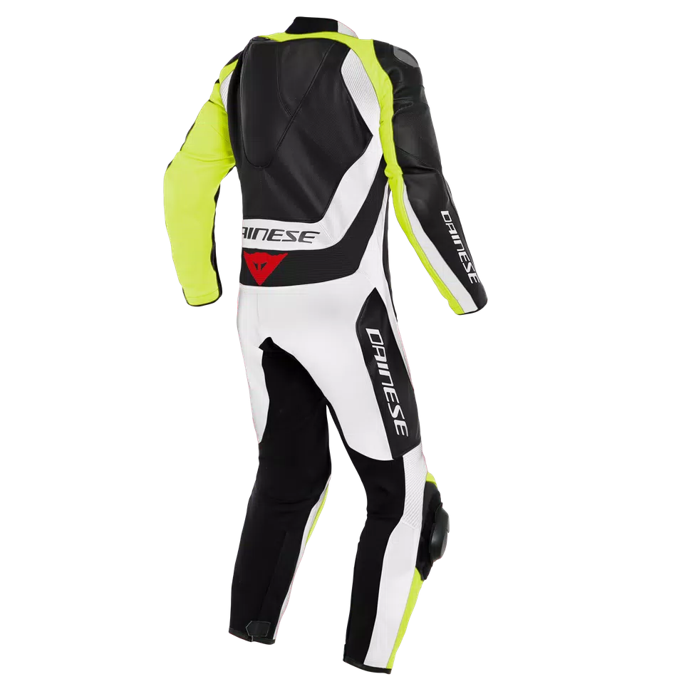 ASSEN 2 1 PC. PERF. LEATHER SUIT - BLACK/WHITE/FLUO-YELLOW - 2