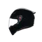 K1 S BLACK - MOTORBIKE FULL FACE HELMET E2206