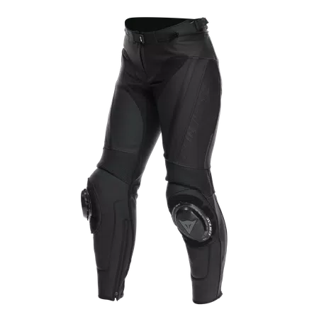 DELTA 4 - WOMEN'S MOTORCYCLE LEATHER PANTS - BLACK/BLACK - 1