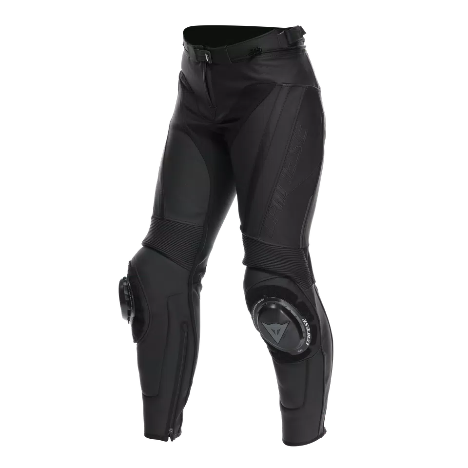 DELTA 4 - WOMEN'S MOTORCYCLE LEATHER PANTS | BLACK/BLACK DELTA 4 - WOMEN'S MOTORCYCLE LEATHER PANTS | BLACK/BLACK