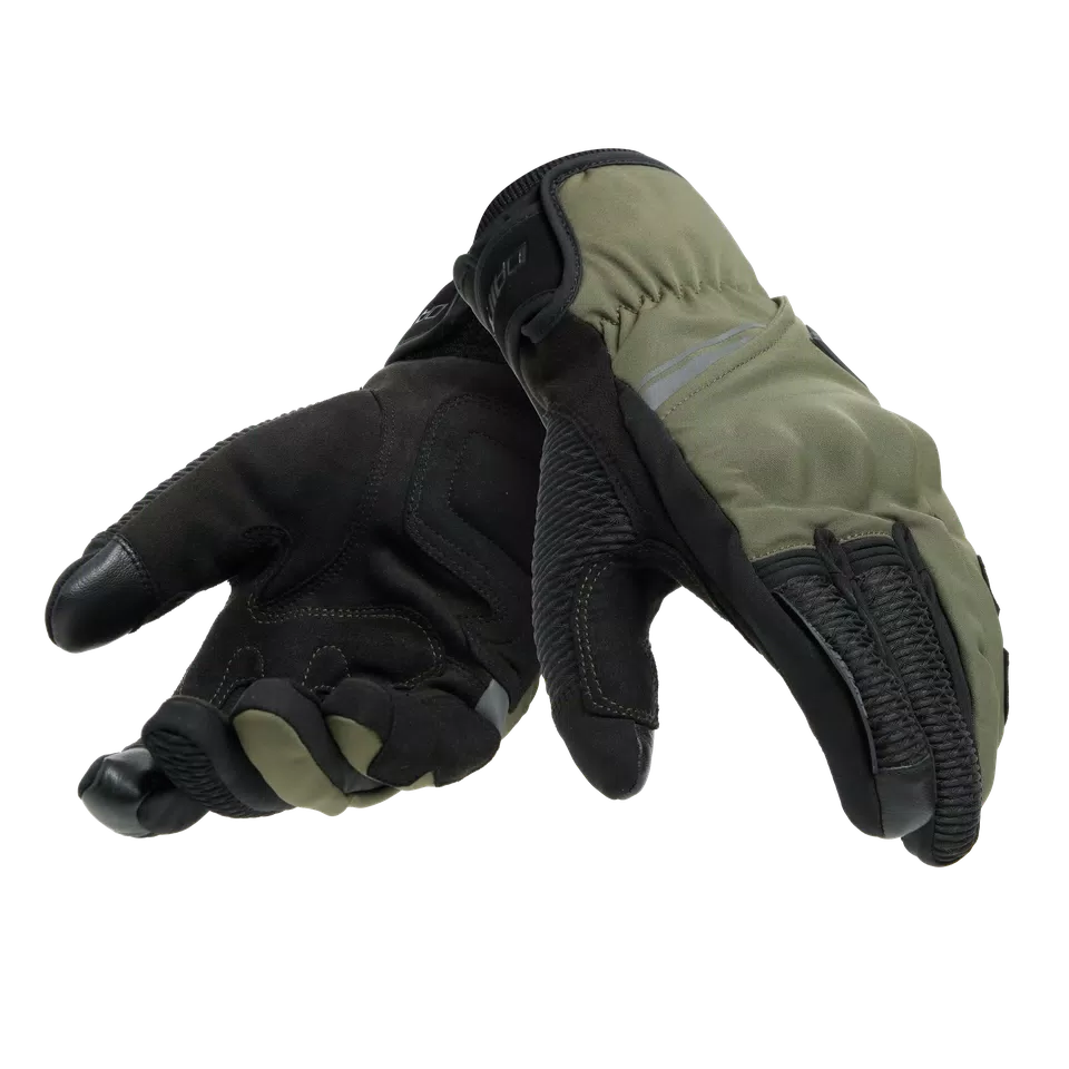 TRENTO D-DRY THERMAL GLOVES - BLACK/GRAPE-LEAF - 6