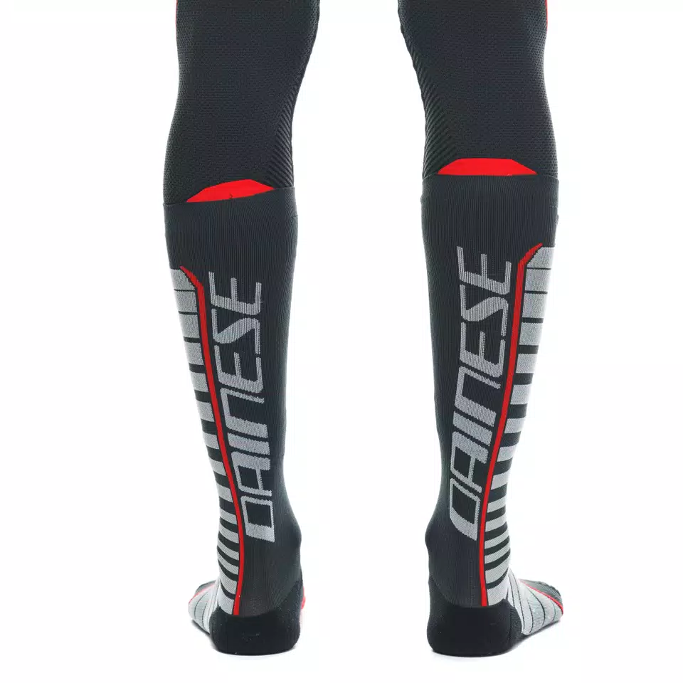 MOTORCYCLE THERMAL SOCKS - LONG - BLACK/RED - 5