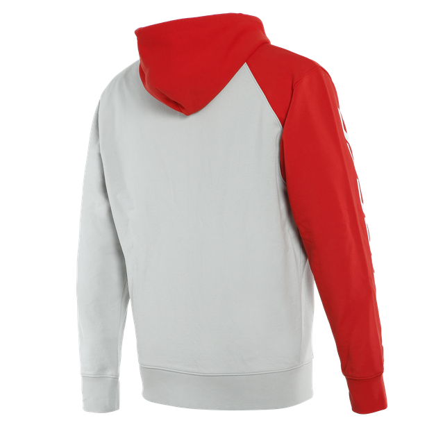PADDOCK FULL-ZIP HOODIE GLACIER-GRAY/LAVA-RED/BLACK- T-Shirt und pullover