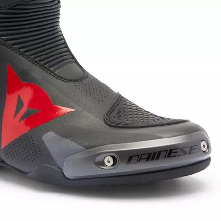 AXIAL 2 AIR - MEN'S MOTORCYCLE RACING SUMMER BOOTS - BLACK/BLACK/RED-FLUO - 5