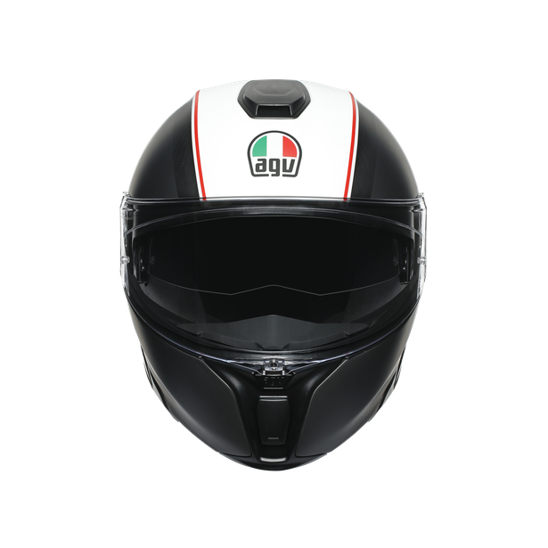 sportmodular-cover-matt-gunmetal-white-casco-moto-modulare-e2205 image number 3