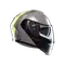 STREETMODULAR RESIA MATT GREY/BLACK/YEL FLUO - MOTORBIKE FLIP UP HELMET E2206