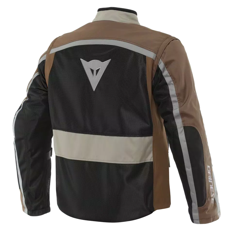 OUTLAW TEX - MEN'S SUMMER MOTORCYCLE JACKET IN FABRIC - BLACK/CARAFE/WALNUT/CHARCOAL-GRAY - 2