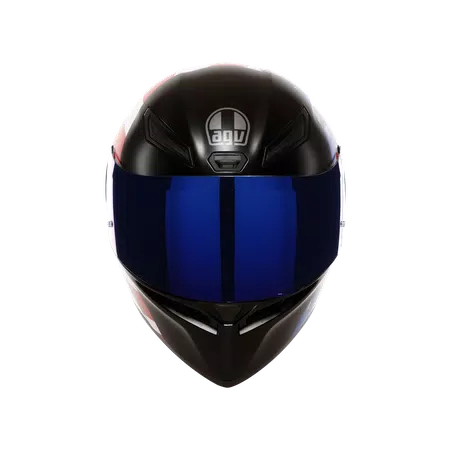 K1 S US FLAG MATT BLACK/RED/BLUE - MOTORBIKE FULL FACE HELMET DOT (E2206) -  - 2