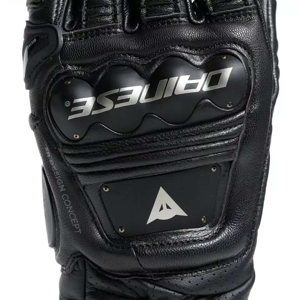 4-STROKE 2 - MEN'S MOTORCYCLE LEATHER GLOVES | BLACK/BLACK 4-STROKE 2 - MEN'S MOTORCYCLE LEATHER GLOVES | BLACK/BLACK