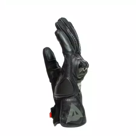 MIG 3 - UNISEX MOTORFIETS LEREN HANDSCHOENEN - BLACK/BLACK - 4