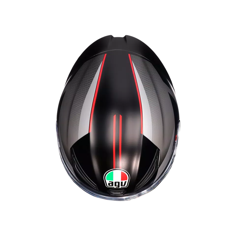 K1 S LAP MATT BLACK/GREY/RED - CASCO MOTO INTEGRALE E2206 -  - 7