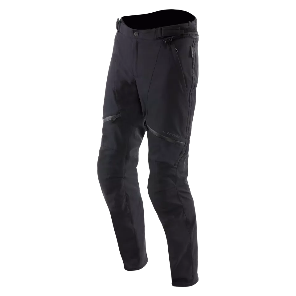 SHERMAN 3 ABSØLUTESHELL™ - TOURING WATERPROOF MOTORCYCLE PANTS - BLACK - 1