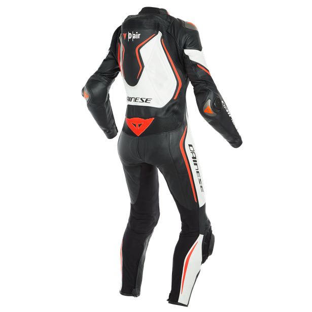 misano-2-d-air-lady-perf-1pc-suit-black-white-fluo-red image number 1