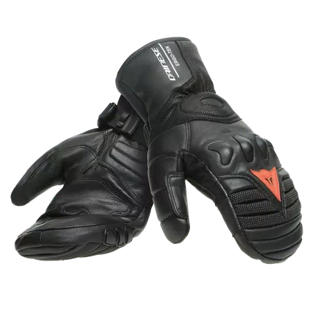 MEN'S HP ERGOTEK PRO SKI MITTENS - STRETCH-LIMO/HIGH-RISK-RED - 5