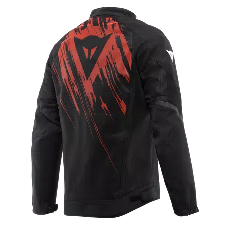 HEROSPHERE AIR TEX - MEN'S MOTORCYCLE JACKET IN FABRIC - BLACK/RED TARMAC - 2
