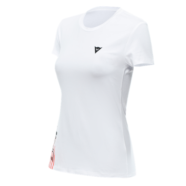dainese-logo-t-shirt-donna-white-black image number 0