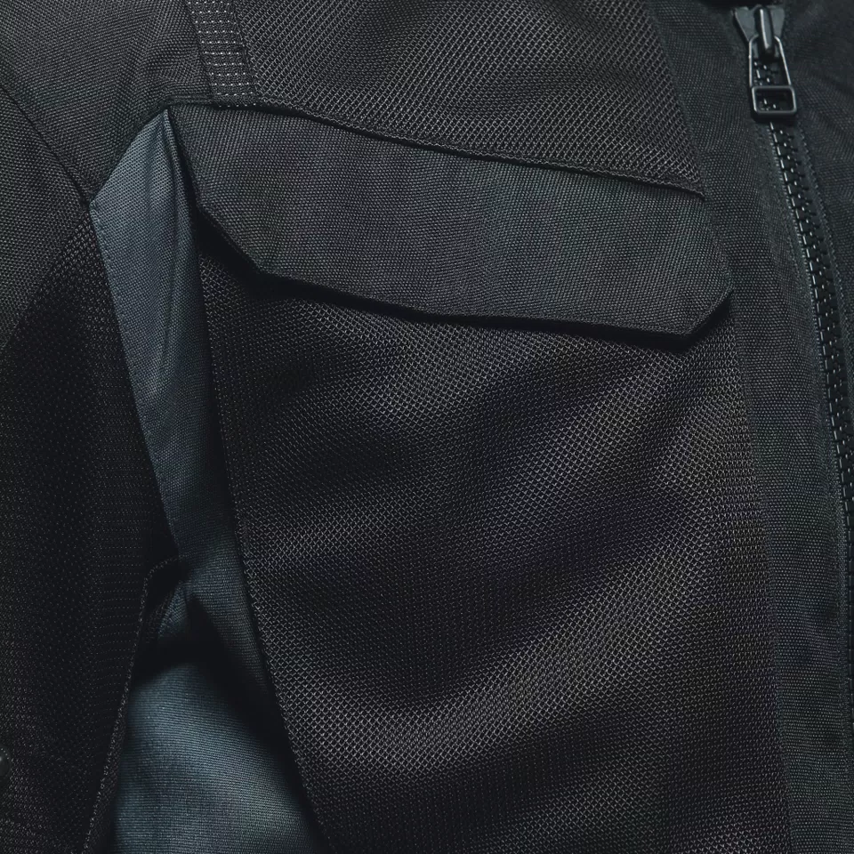 DESERT TEX - MEN'S TOURING SUMMER MOTORCYCLE JACKET IN FABRIC - BLACK/BLACK/EBONY - 13