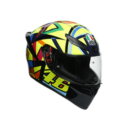 AGV Casco Helmet Moto Integral AGV K1 Power Azul Naranja Blanco Mate TG S 
