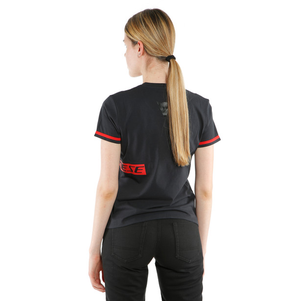 paddock-lady-t-shirt-black-lava-red image number 5