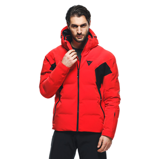 men-s-waterproof-ski-down-jacket-fire-red image number 7