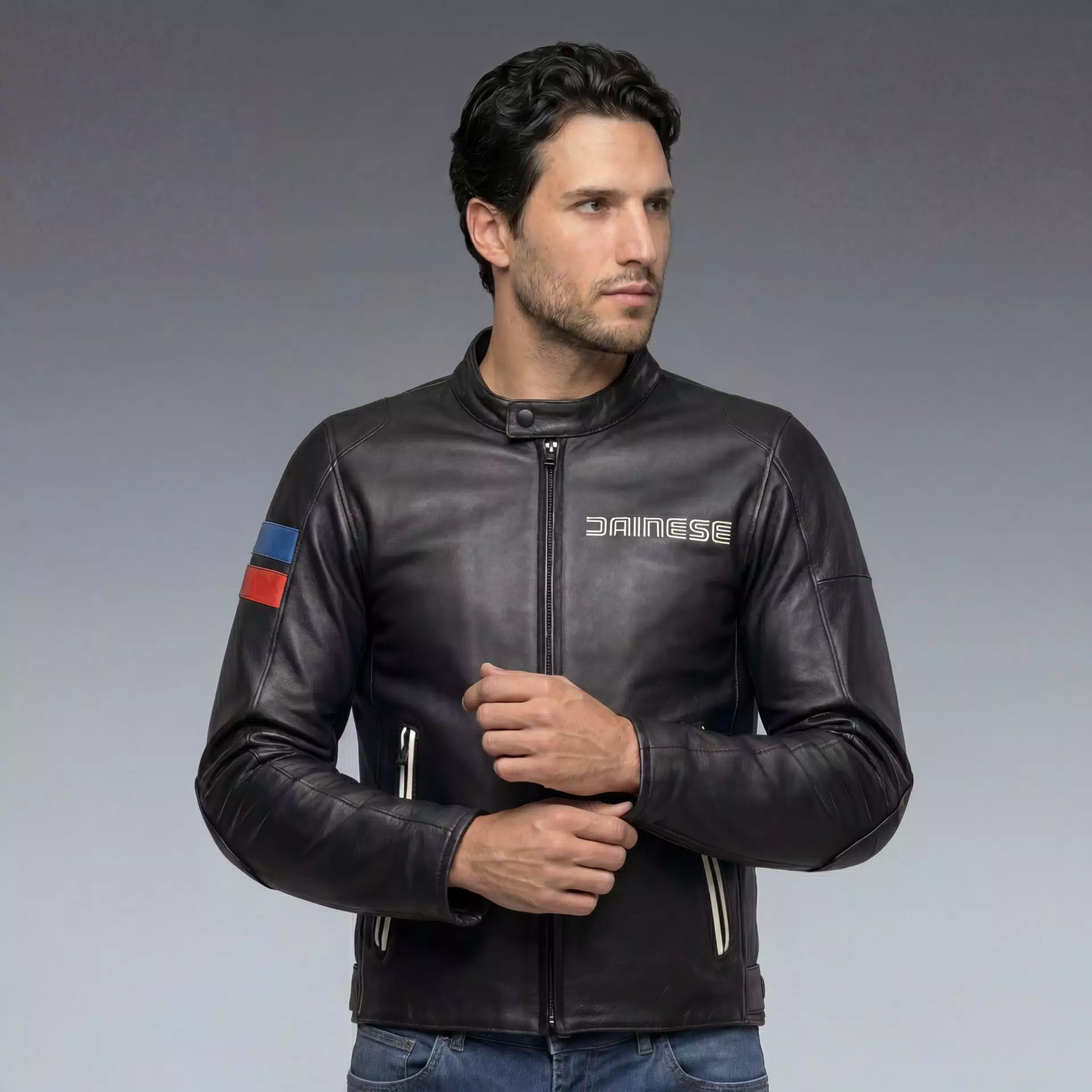 LEGGENDA - MOTORCYCLE JACKET IN LEATHER MEN