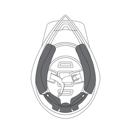 AGV CHEEK PADS AX-8 EVO (XXL) - 2015