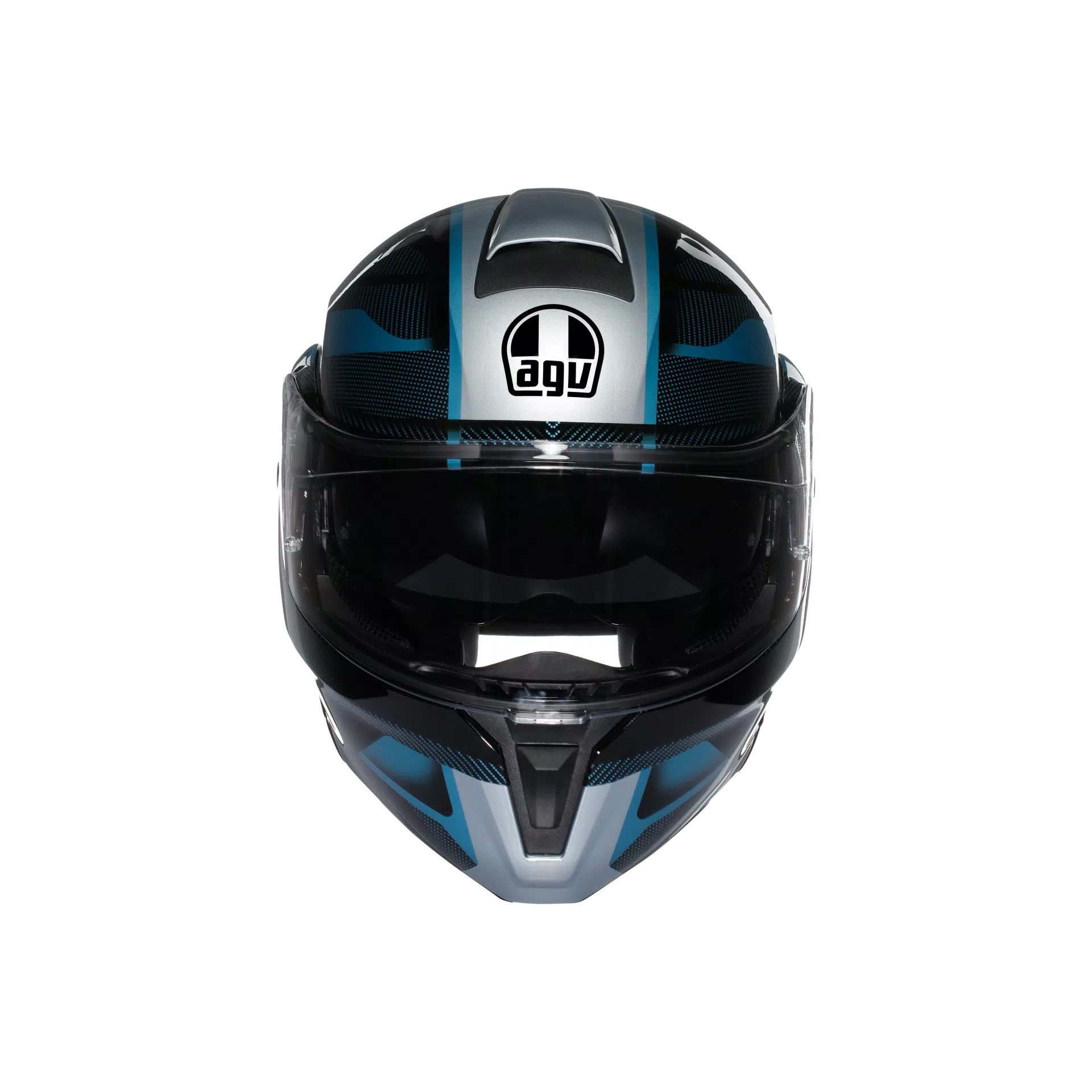 STREETMODULAR LEDRO MATT BLACK/POWDER BLUE - CASQUE MOTO MODULAIRE E2206
