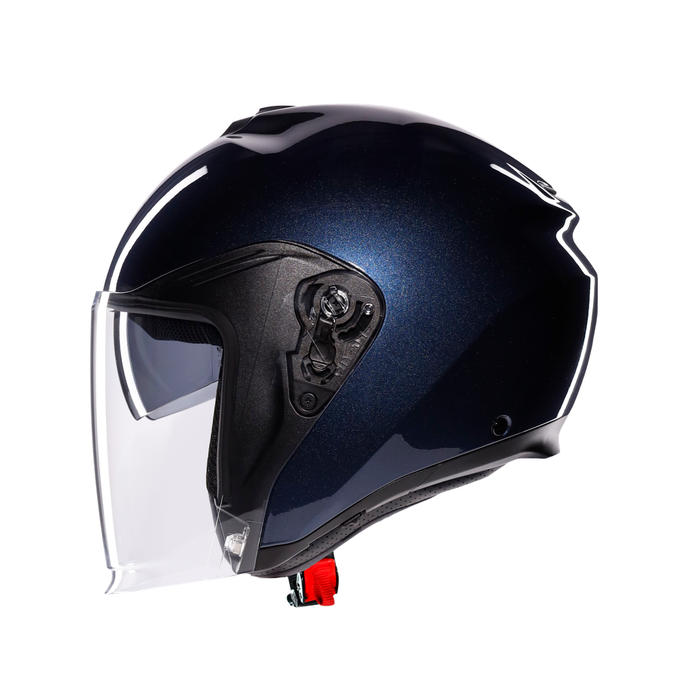 irides-mono-profondo-blue-motorbike-open-face-helmet-e2206 image number 3