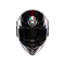 K1 S LAP MATT BLACK/GREY/RED - MOTORBIKE FULL FACE HELMET DOT (E2206)