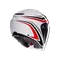IRIDES TOLOSA BLACK/GREY/RED - MOTORBIKE OPEN FACE HELMET E2206