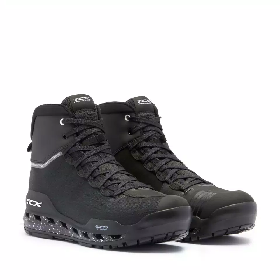 CLIMATREK SURROUND GTX BOTTINES MOTO TOURING IMPERMÉABLES HOMME - NOIR/BLANC -  - 1