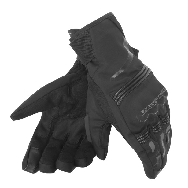 tempest-unisex-d-dry-short-gloves-black-black image number 0