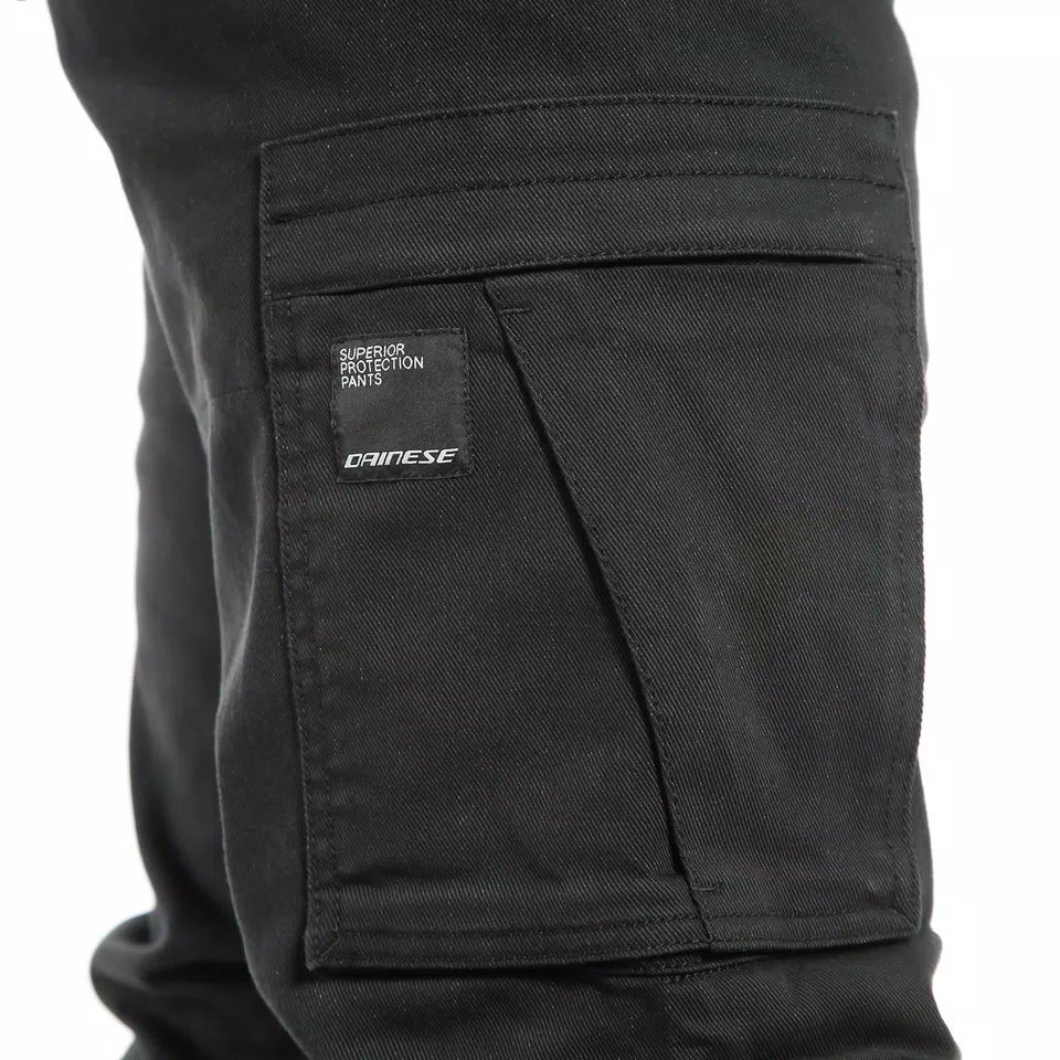 COMBAT - MEN'S MOTORCYCLE PANTS IN FABRIC - BLACK - 6