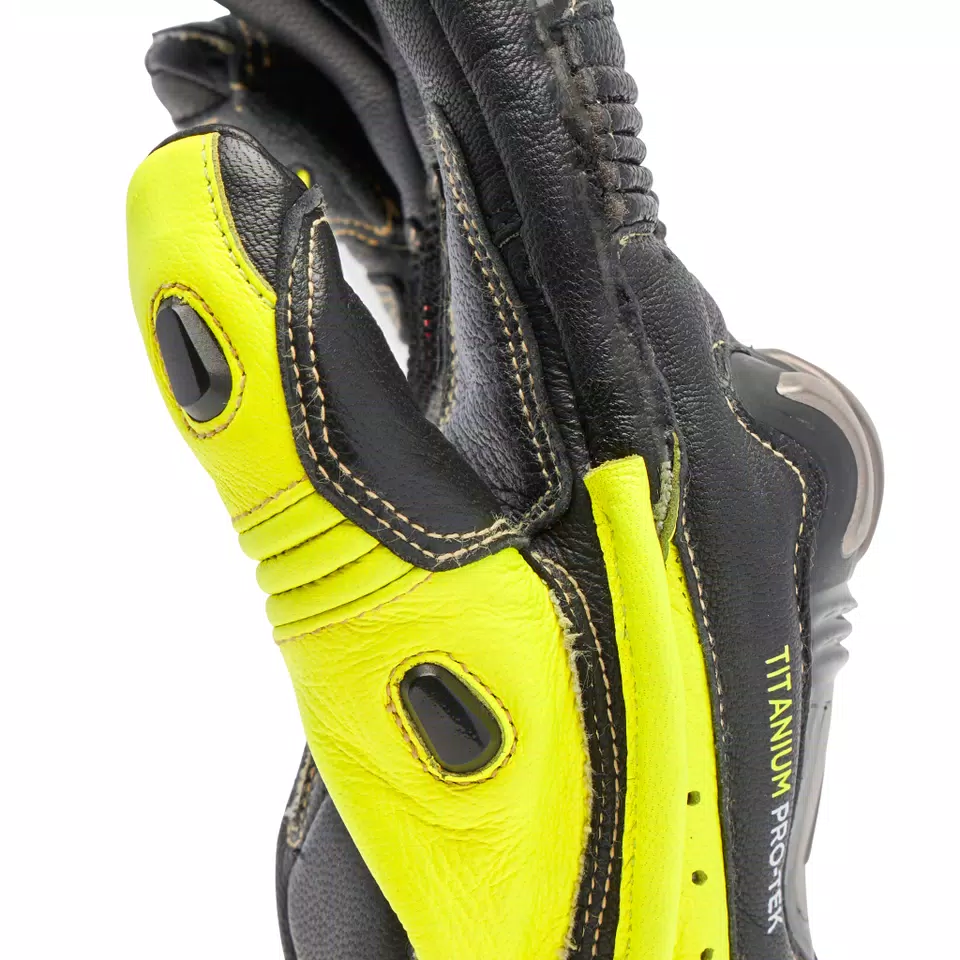 FULL METAL 7 GUANTES MOTO HOMBRE - BLACK/YELLOW-FLUO - 10