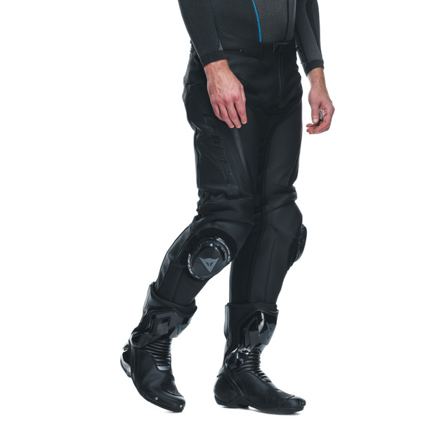 DAINESE Misano Leather Perforated Long Pants Black | Motardinn