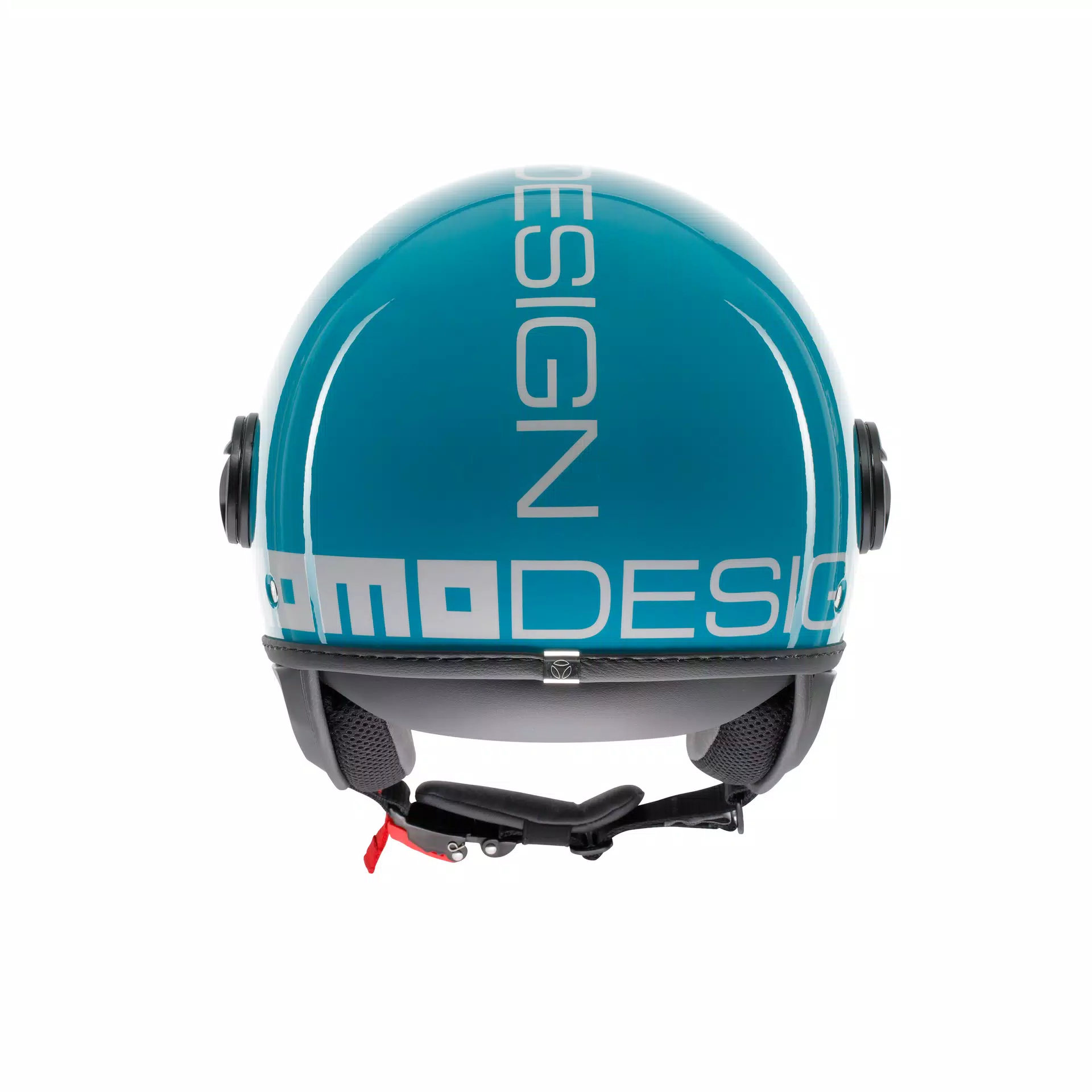MOMODESIGN FGTR CLASSIC CANDY LAKE BLUE / WHITE - JET HELMET WITH VISOR E2206