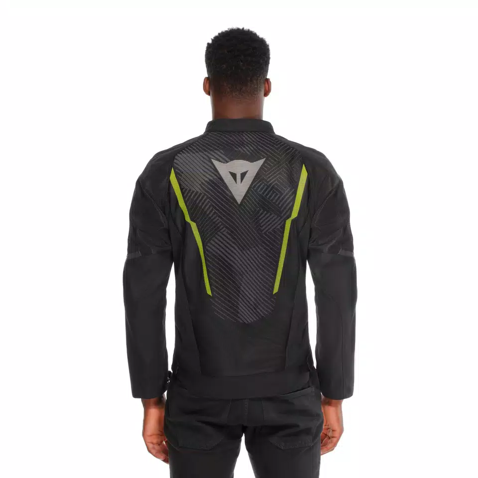HEROSPHERE AIR TEX - MOTORFIETSJACK HEREN IN STOF - BLACK/WHITE/YELLOW-FLUO - 6
