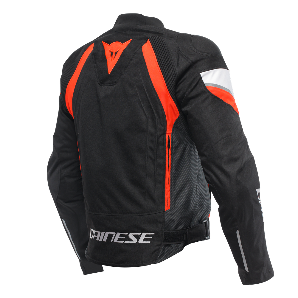 avro-5-tex-jacket-black-red-fluo-white image number 1