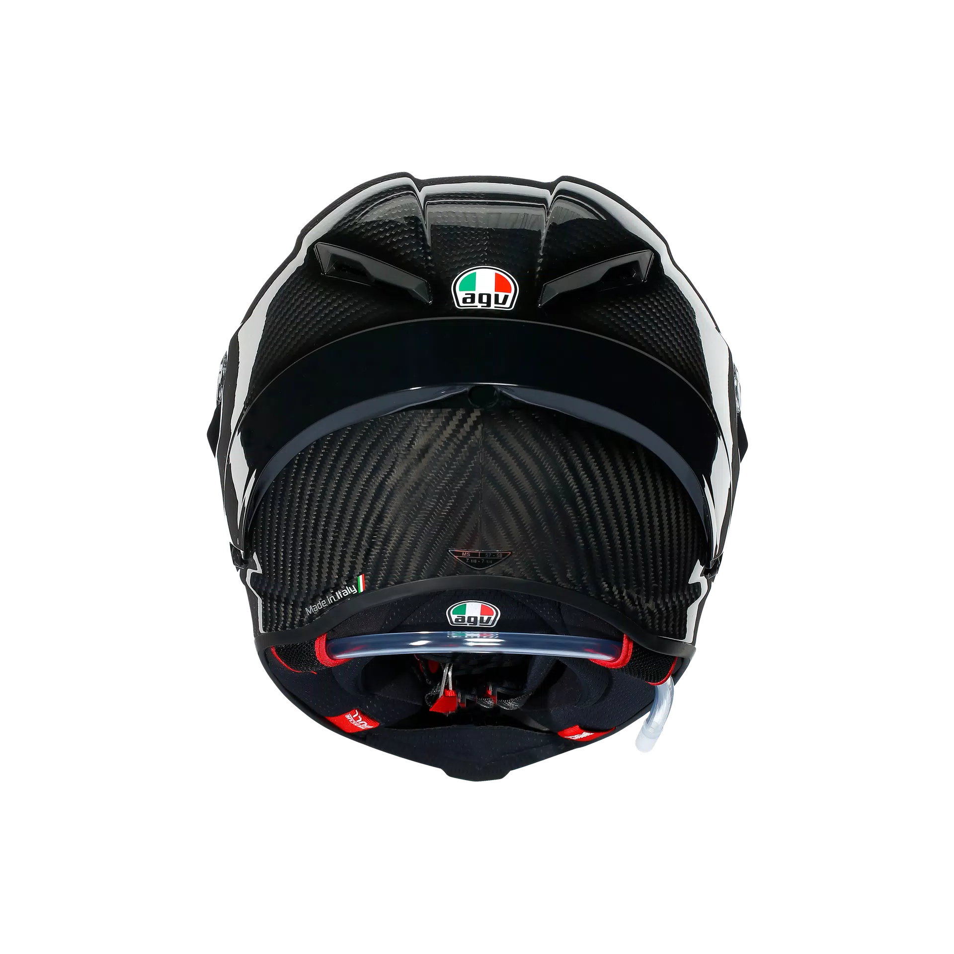PISTA GP RR MONO GLOSSY CARBON - MOTORBIKE FULL FACE HELMET E2206 DOT