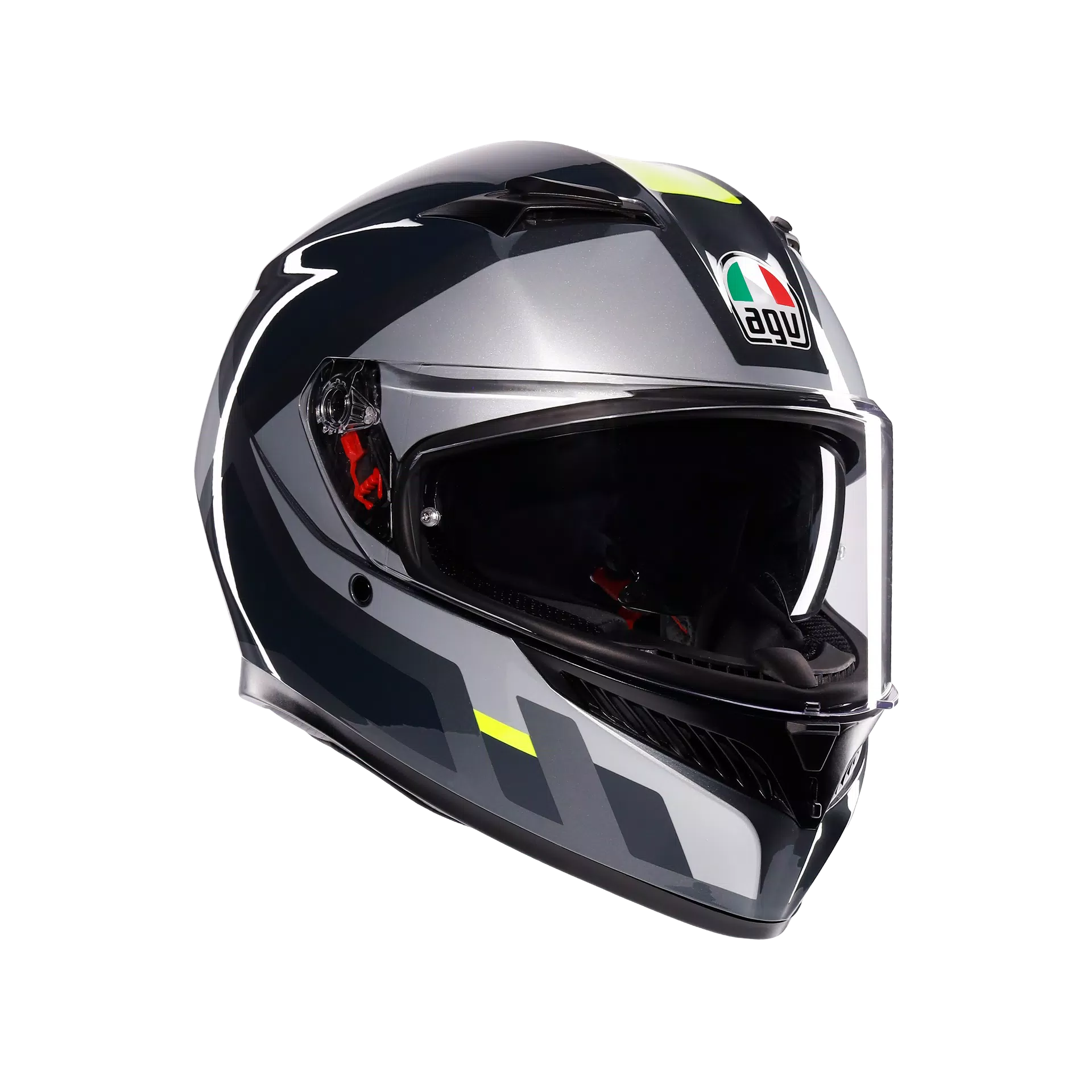K3 SHADE GREY/YELLOW FLUO - CASQUE MOTO INTÉGRAL E2206