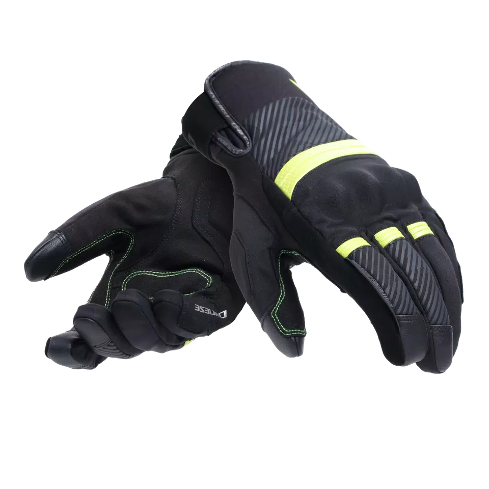 FULMINE D-DRY GLOVES - BLACK/YELLOW FLUO/DARK GREY - 6