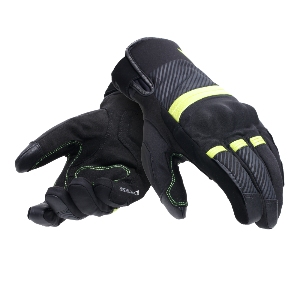 fulmine-d-dry-gloves-black-yellow-fluo-dark-grey image number 5