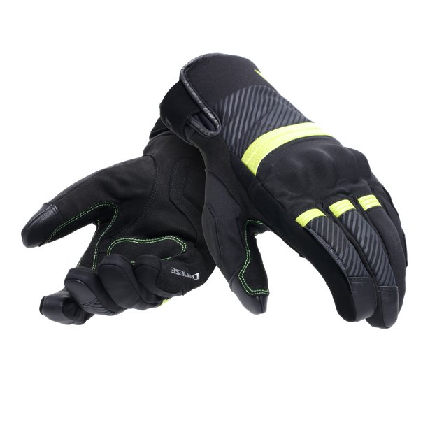 fulmine-d-dry-gloves-black-yellow-fluo-dark-grey image number 5