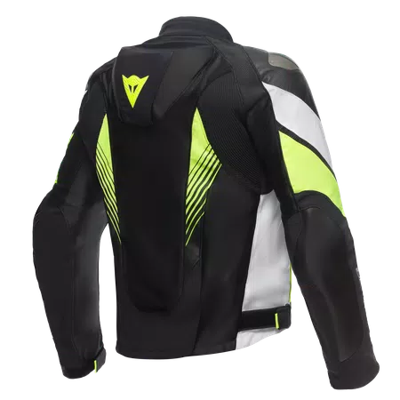 SUPER RIDER 2 ABSOLUTESHELL™ - MEN'S WATERPROOF MOTORCYCLE JACKET - BLACK/WHITE/FLUO-YELLOW - 2
