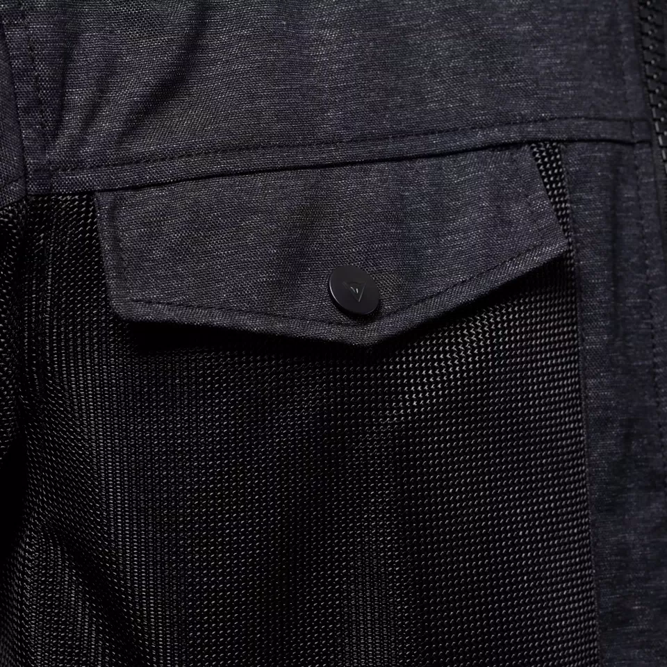 ALFAMA AIR TEX - MEN'S SUMMER MESH MOTORCYCLE JACKET - DARK GREY/BLACK - 8