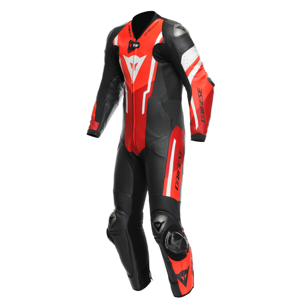 misano-3-perf-d-air-1pc-leather-suit-black-red-fluo-red image number 0
