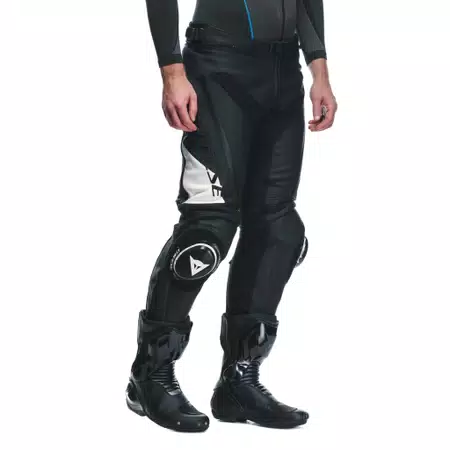 DELTA 4 - MOTORRADHOSE AUS LEDER HERREN - BLACK/WHITE - 6