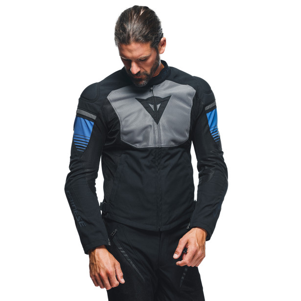 air-fast-tex-giacca-moto-estiva-in-tessuto-uomo-black-gray-racing-blue image number 7