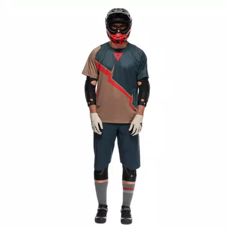 HG AER JERSEY SS - MEN'S SHORT SLEEVE BIKE T-SHIRT - BROWN/BLUE/RED - 3