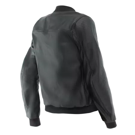ACCENTO CHAQUETA DE CUERO PERFORADO MOTO MUJER - BLACK - 2